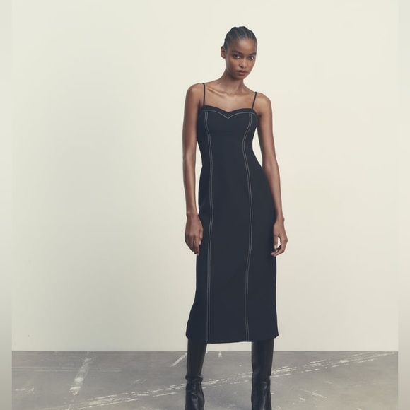 Zara Dresses & Skirts - ZARA TOPSTITCHING DRESS